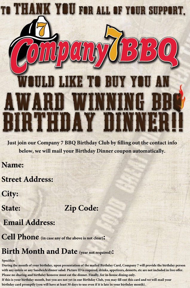 Company 7 Bbq