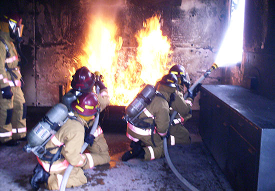 Fire Training at Goodfellow Air Force Base