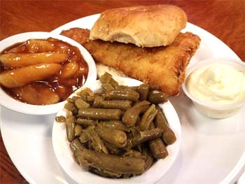 Yuengling Battered Haddock Filet Sandwich w/2 Sides