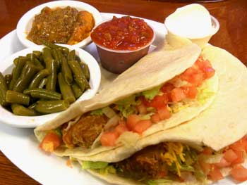 Two Fish Tex-Mex Tacos w/2 Sides during Lent