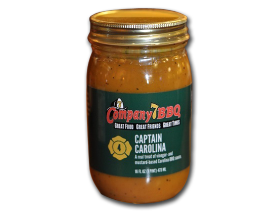 Company 7 BBQ's award winning 'Captain Carolina' BBQ Sauce