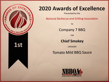 Awards of Excellence – Chief Smoky for Tomato Mild BBQ Sauce